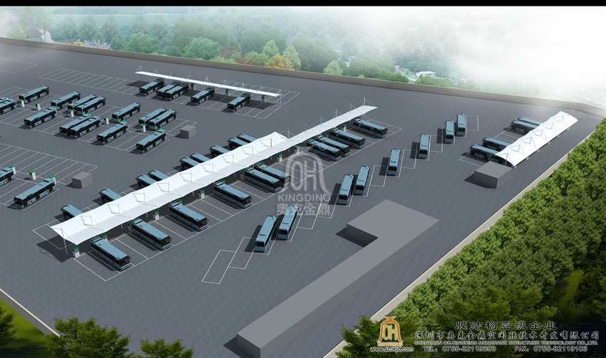 深圳巴士集團前海灣公交總站充電站停車棚