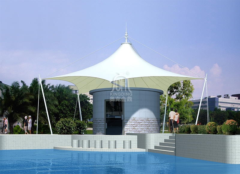 東江花園河堤公園景觀(guān)膜結(jié)構(gòu) 